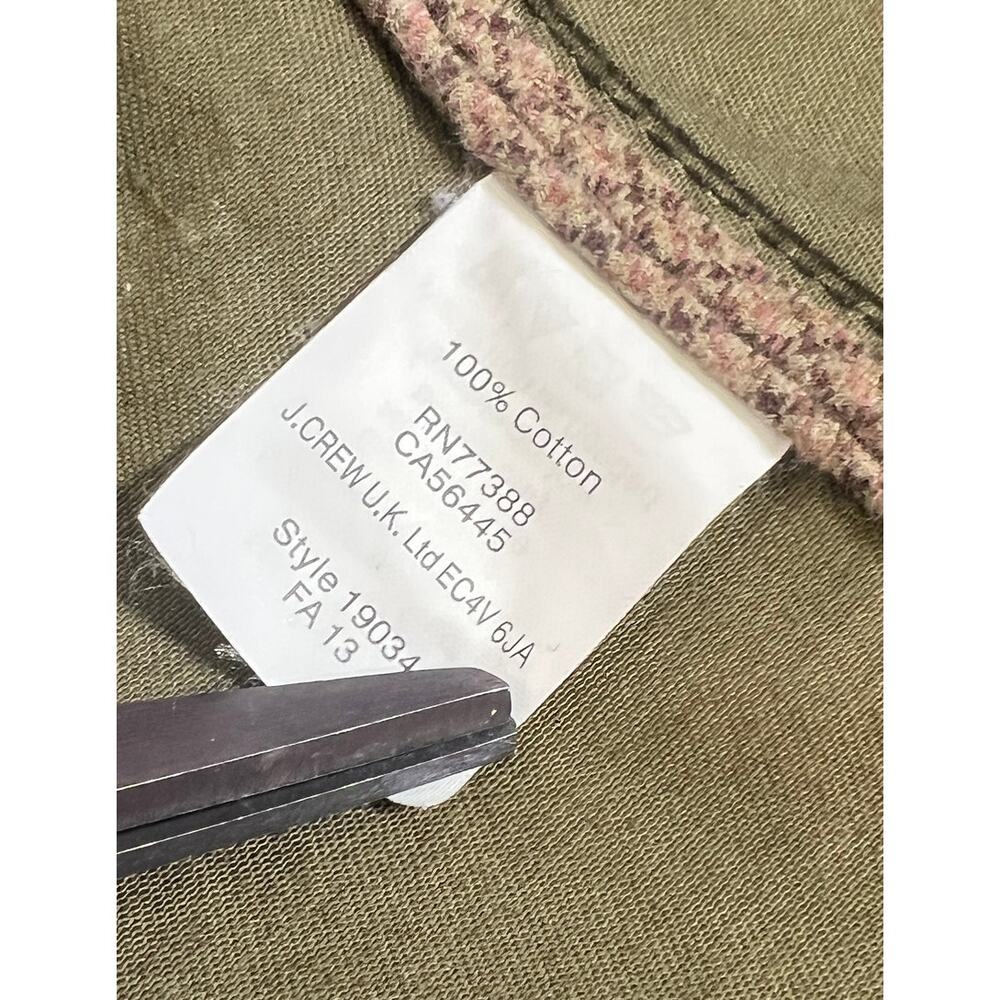 J Crew‎ Military Olive Green Button Gold Button Jacket Size S - Picture 13 of 16